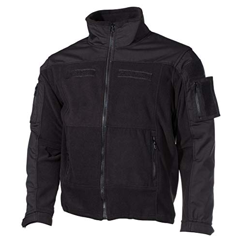 Veste Combat Fleece US MFH Noire pour Rester au Chaud en Extérieur