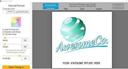 Logo Creator - Windows Professional Logos for Business, Website, Print with Hundreds of Templates and Library of Free Photos & Videos Windows/PC