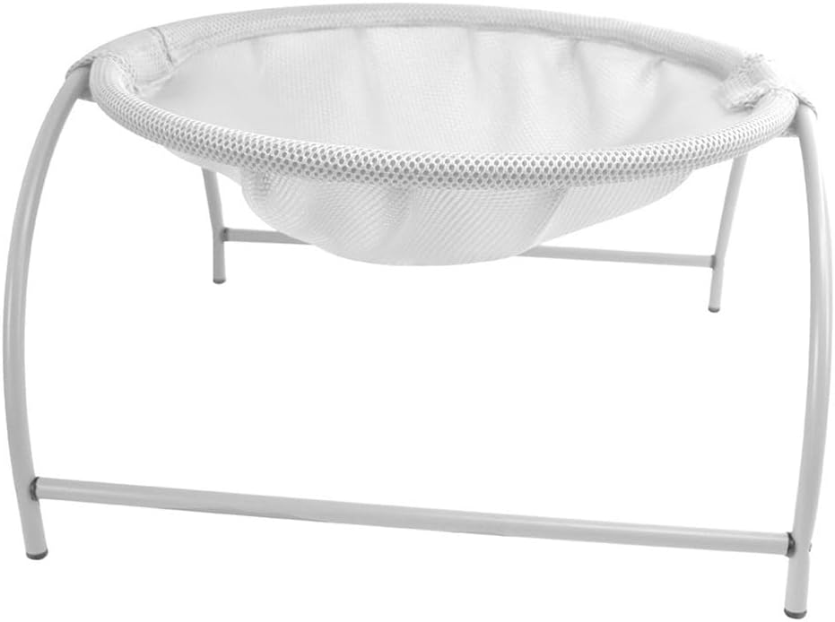 Buyter Pet Bed, Cat Hammock Free Standing Elevate Dog Sleeping Bed Stable Structure Detachable Excellent Breathability Easy Assembly (Pink, Winter)