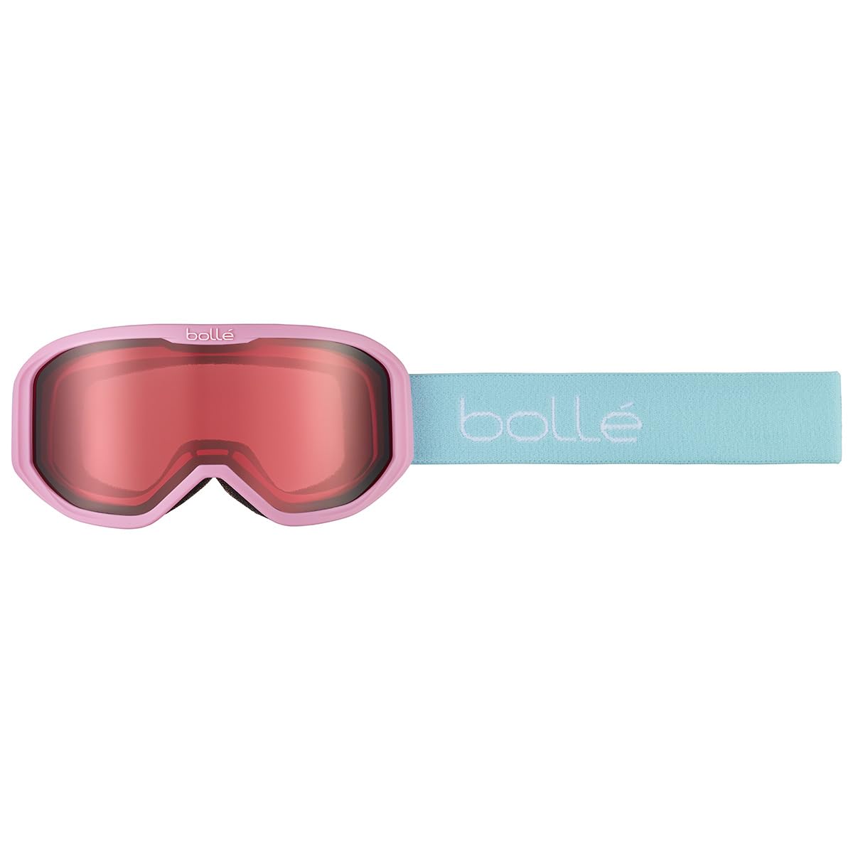 Bollé INUK – Masque Ski Enfant - Écran Vermillo – Anti-buée, Anti-rayures, Aération Flow-Tech, Confort mousse