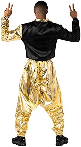 Morph Costumes 90s Fancy Dress Men, Gold Rapper, Halloween Costume Men, Mens 90s Fancy Dress