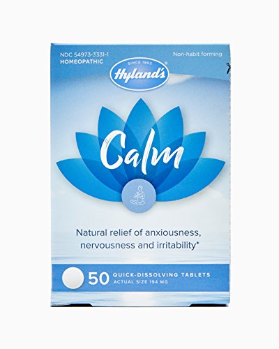 Hyland's Calm Tablets, Anxiety and Stress Relief Supplement, Natural Relief of Anxiousness, Nervousness