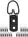 Produktbild FUXXER® - 20 Bilder-Haken, Haken-Ösen Antik, für Bilder-Rahmen, Spiegel, Gemälde, Antik-Design, 20er Set, schwarz