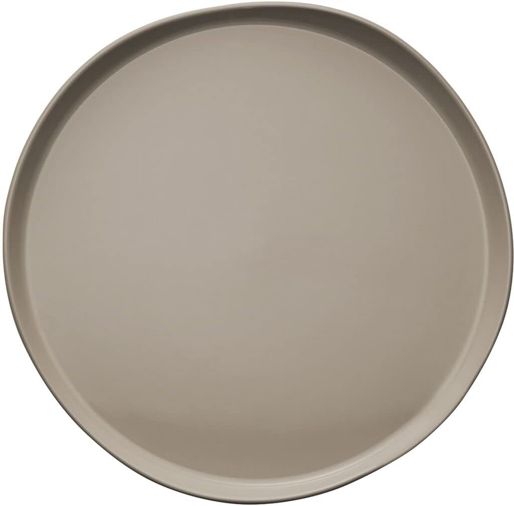 Degerenne Brume French Dessert Plate Set - Luxury Stoneware Plate Set for 4, Plates for Salad, Appetizers & Dessert, Modern Dinnerware for Kitchen, Stackable, 7.9 - Sand