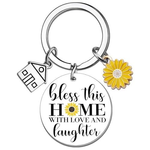 Celaqiu House Warming Gifts for Men Women New Home Keychain House Warming Gifts for Apartment New House Gift for Moving Away First Homes Keychain for Friends Coworkers
