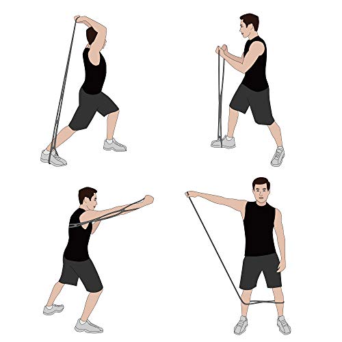 Calliven Portable 13 Ring Stretch And Resistance Exercise Band, Back, Foot, Leg, Hand Stretcher, Arm Exerciser, For Home Or Fitness Center Workout, Physical Therapy #TOP5