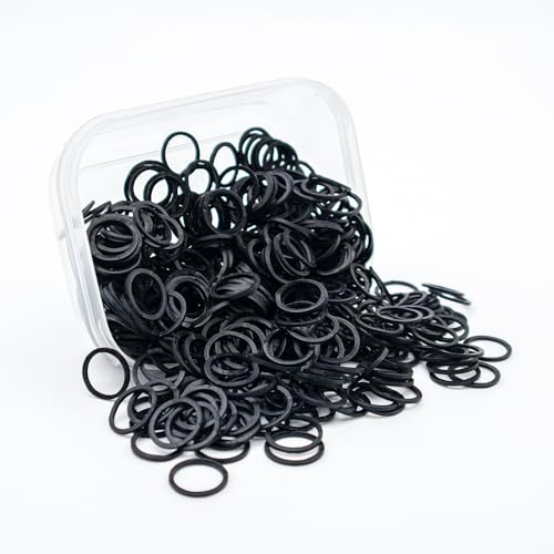 Beauty Town Hair Tie Rubber Bands - 1000pcs/500pcs Soft Stretchy Elastic Bands for Braids, Ponytails & Bun
