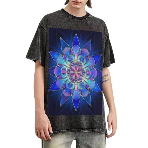 T-shirt bohème imprimé lotus pour vos journées décontractées