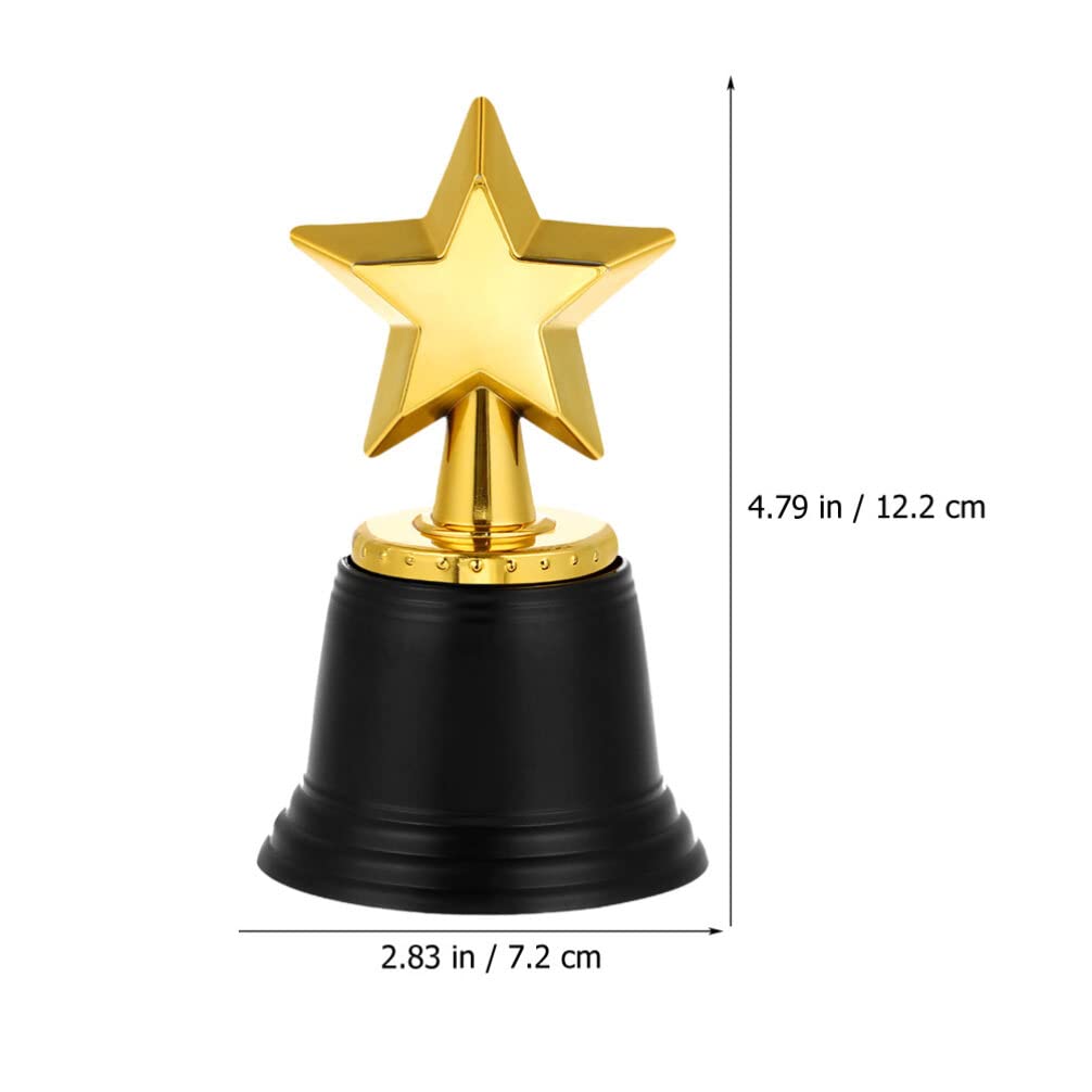 Didiseaon Trophée étoile: 9 Pièces Mini Trophée avec Base Plastique Foot pour Récompenses Sportives Jeux Winner Trophy pour Enfants Décorations de Classe et Concours