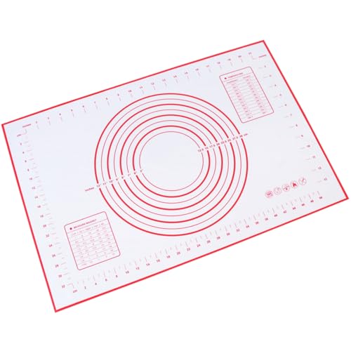 ANIS·KEBBR 24x16 Non-Stick Reusable Silicone Baking Mat With Measurements