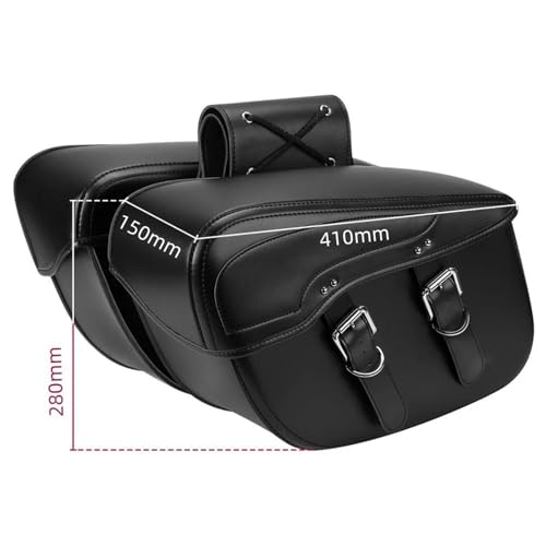 Alforja de cuero impermeable para motocicleta para Suzuki Boulevard C50t miniatura 7