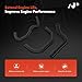 A-Premium Engine Crankcase Breather Hose Compatible with Nissan Frontier 2007-2019, Pathfinder 2005-2012, Xterra 2008-2015, NV1500 NV2500 NV3500 2012-2018 2020-2021, 4.0L