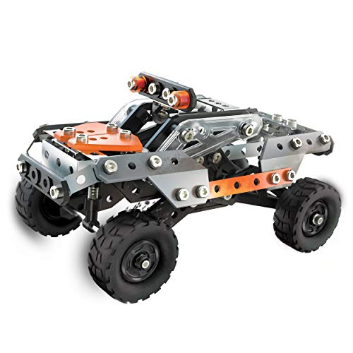 41NHd+Z C5L MECCANO - 4X4 SUV DE Course 10 MODÈLES - 10 Modèles Différents de Véhicules A Construire avec Direction et Suspensions - 225 Pièces Et 2 Outils - Jeu de Construction - Jouet Enfant 8 Ans et +