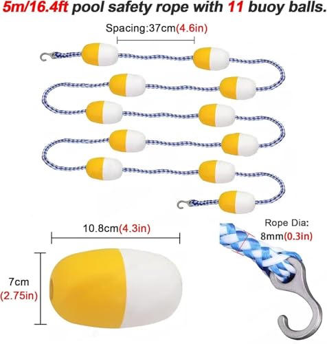 Corde de séparation pour piscine durable résistante aux rayons UV - 7