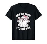 Halloween Ghost Drinking Wine