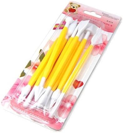SODIAL- 8Pcs Cake Fondant&Gumpaste Decorating Modeling Tools Set, 16 Designs