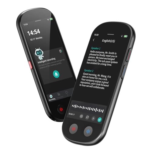 AI Voice Recorder with Playback, 80GB Memory Note Recorder Suppor...