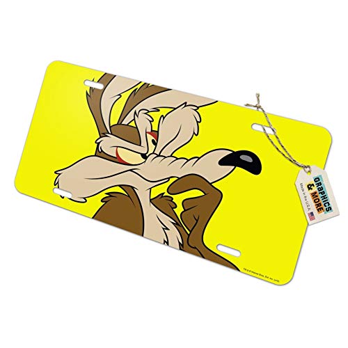 GRAPHICS & MORE Looney Tunes Wile E Coyote Novelty Metal Vanity Tag License Plate