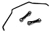 C32554BLACK Anti Sway Bar Set for Losi 1/5 DBXL-E 2.0