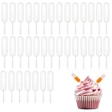 SWYZOR 100 Pcs Pipette Patisserie, Pipette Plastique, Pipette Cuisine, Transfert De Squeez...