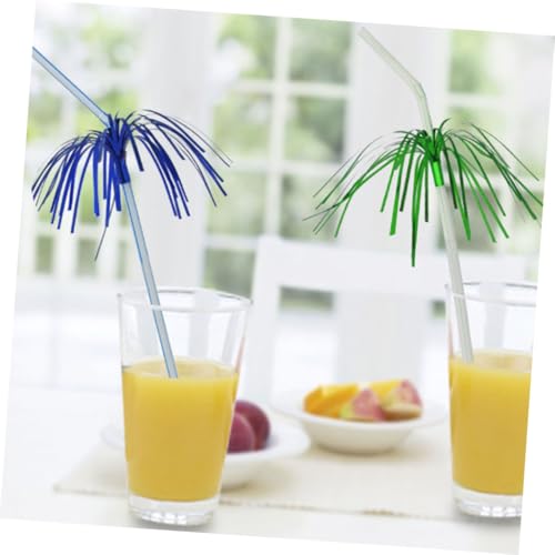 50 pitillos desechables plásticos para fiestas PRETYZOOM miniatura 5