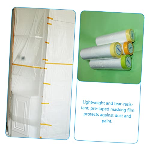 WOONEKY 6 Rolos De Papel De Mascaramento De Carroceria De Carroceria De Plástico Transparente Para M