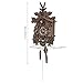 HjirtPxe Forest Theme Cuckoo Wall Clock with Pendulum, Battery Operated Silent Quartz Movement, Hourly Bird Sound for Living Room, Office, Nordic Decor