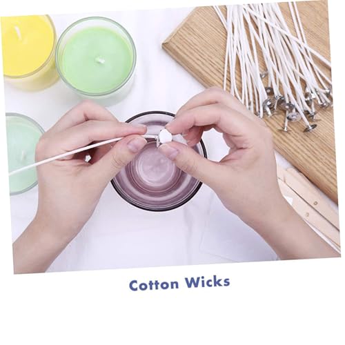 Kit para hacer velas con mechas de algodón TEHAUX miniatura 4
