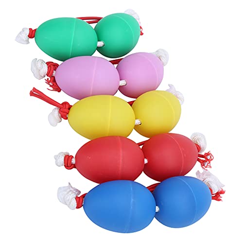 Plastic Egg Shakers, Fun and Simple Colorful and Beautiful Maracas Eggs for Most People for Accompaniment
