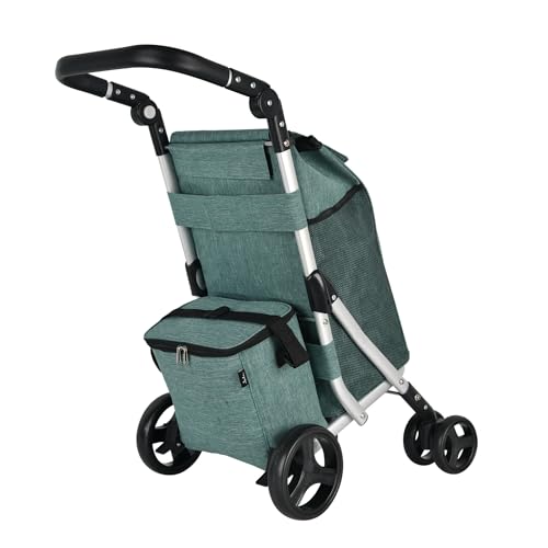 Miniatura 9 de Jata Hcar2501 - Carro De La Compra 4 Ruedas. De 40l Con Bolsa Refrigerante Para Congelados. 2 Ruedas Giratorias 360 . Carro Plegable. Con Freno. Chasis De Aluminio
