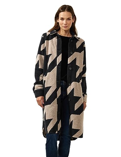 STREET ONE Damen A201872 Langmantel, Gravity Blue, 40