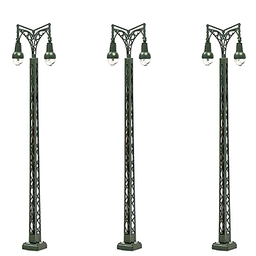 Lampes de chemin de fer N 1:160 LQS58 décor miniature pour train électrique et gare
