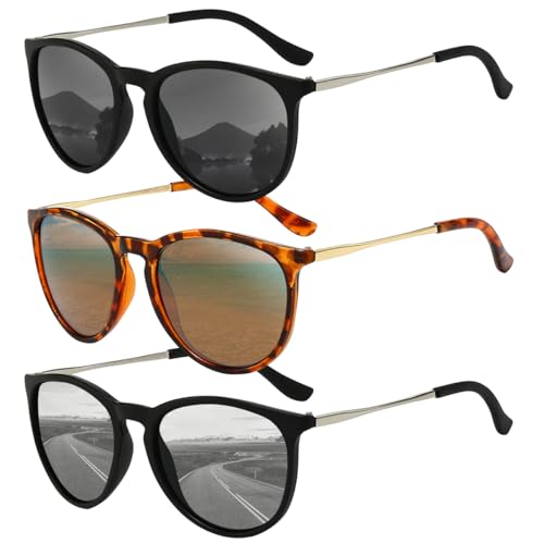 Opiniones y reviews de Lentes Solares los 10 mejores. 45 NIAWEA 3pzs Lentes de Sol para Mujer y Hombre, Lentes de Sol Moda, HD Vision, Gafas de Sol Retro Modas Potección UV400, Deportes, Senderismo, Ciclismo, Pesca, Etc