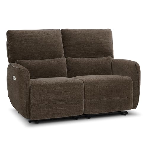 Image of MCombo 60 in Wall Hugger Reclining Loveseat Recliner, RV Sofa 6924 (Brown)