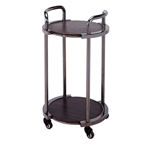 YASE-king Rack - Doppia Vino Carrello del tè Acqua Carrello Snack Auto Torta Auto Hotel Restaurant Consegna Mobile dell'automobile Carrello Carrello Strumento Pratico (Dimensioni: 42x42x81cm)