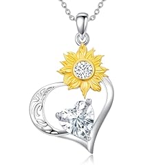 Sunflower Heart Necklace