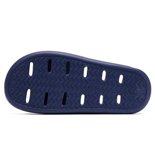Image of Arch Support Shower Shoes for Women and Men Quick Drying with Drain Holes Slide Sandals Soft Cushioned Anti-Slip Pool Slides Comfort Bathroom Shower Slides