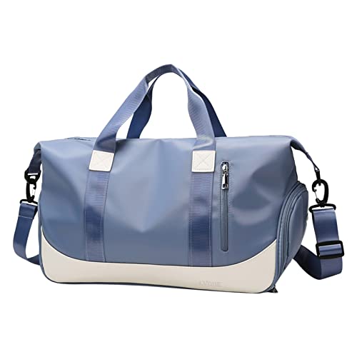 Bolsa grande con aislamiento térmico para mujer, bolsa de deporte, bolsa de gimnasio, bolsa de viaje para mujer, organizador de coche, Blue, Talla única