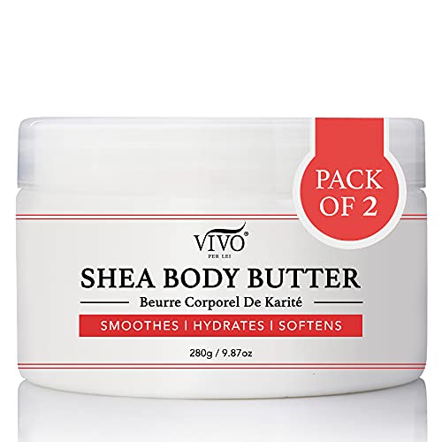 Vivo Per Lei Shea Body Butter Lotion, Leaves Skin Softer to Touch, Devotion (Pack of 2)