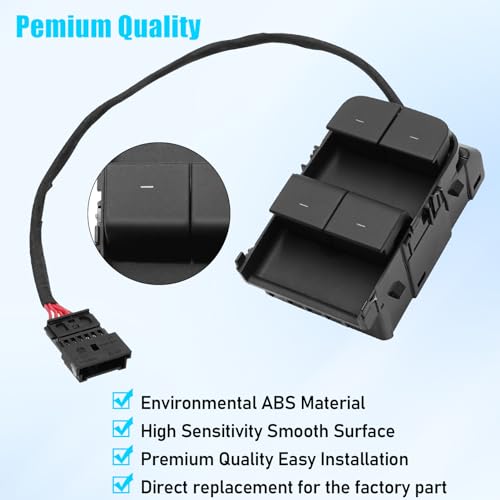 Image of Jaronx Compatible with Tesla Model 3 Window Switch, Left Front Driver Side | Power Master Window Switch for Tesla Model 3 2021 2022 2023 2024, Replace for 1081037-02-G