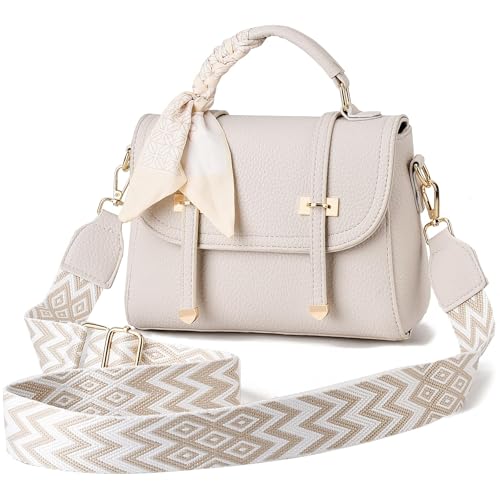 I IHAYNER Crossbody Purse for Women Soft Leather Shoulder Handbags Small Top Handle with Shoulder Strap for Travel