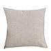 Produktbild U.Expectating Kissenbezug Kissenhülle, 45x45 cm Reine Farbe Kissenbezug Taille Kissen Abdeckung Sofa Zuhause Dekor (Beige, 45 X 45CM)