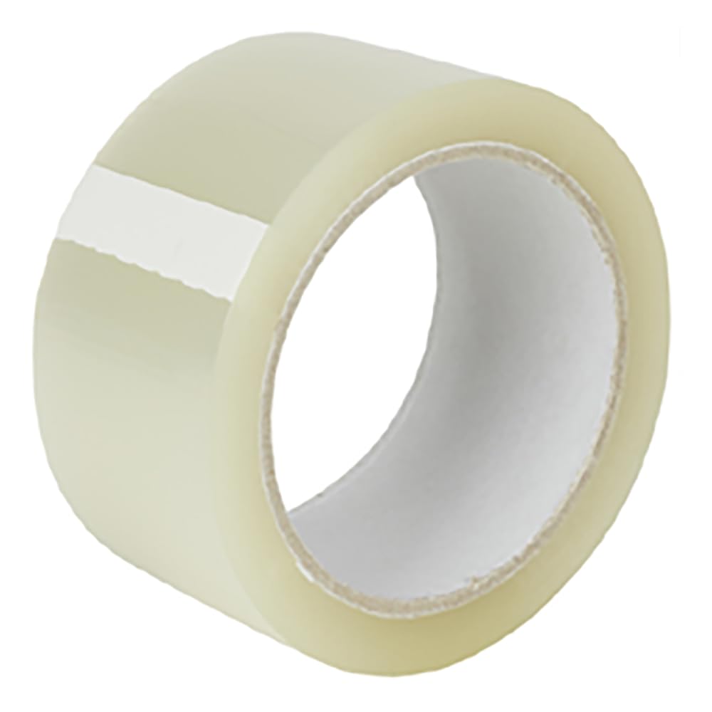 FRANZ MENSCH 36 Stück Packband mit Acrylat-Kleber, ca. 46my, leise abrollend | PP, transparent, L: 66m, B: 5cm, 46my, Packband, Klebeband, Verpackungsband