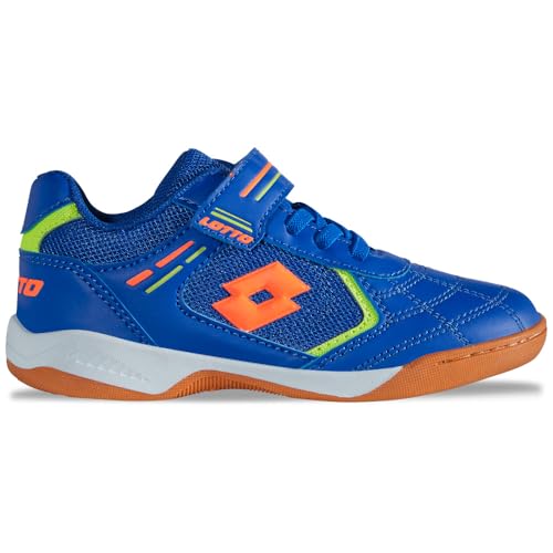 Lotto Zapatillas Unisex para niños Soccera K Kids, Blue FR Orange, 29 EU