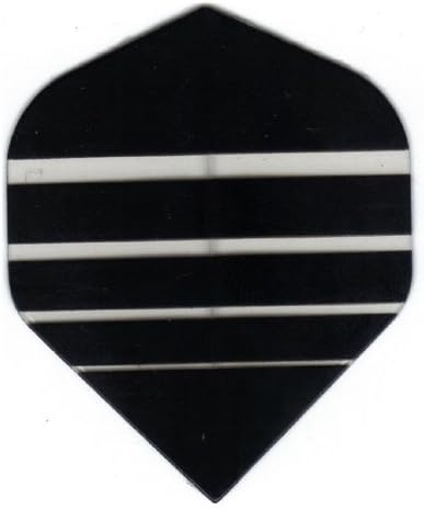 25 Sets #3165 AmeriThon Black/Clear Bands Dart Flights