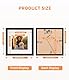Anhow 4er Bilderrahmen 15x15 cm, PVC Fotorahmen Collage Set mit Passepartout für 10x10 cm Fotos Horizontal oder Vertikal für Wandbehänge/Tischdekoration - Schwarz