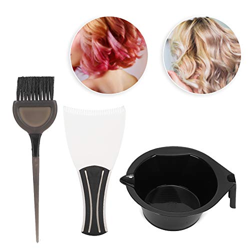 Tyenaza 3 peças conjunto de ferramentas de tingimento de cabelo, placa de tingimento de cabelo, crem