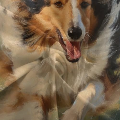 Housse de couette 3D chien en microfibre douce avec fermeture éclair solide 260x220 cm