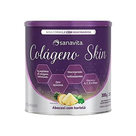 Colágeno Skin - Abacaxi Com Hortelã - Lata 300g