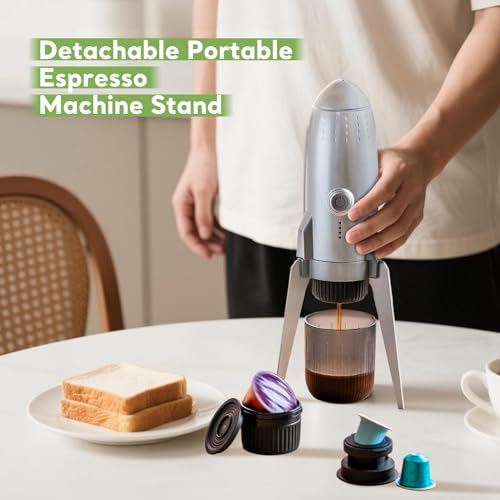 Image of Portable Coffee Maker for Nespresso /Dolce Gusto Pods&Grounds